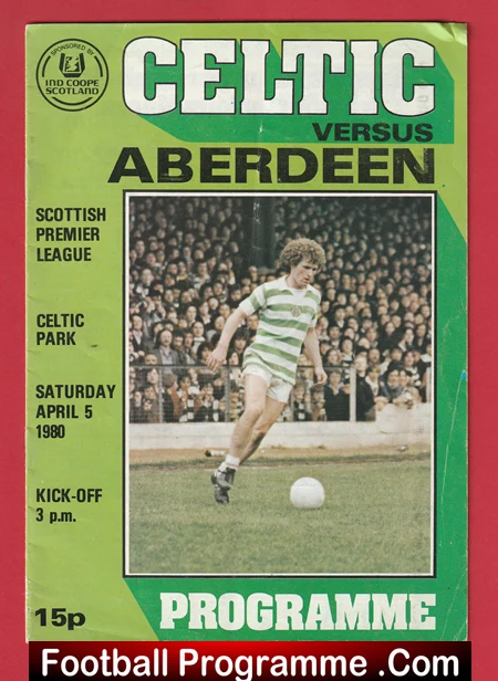 Glasgow Celtic v Aberdeen 1980 - Alex Ferguson Manager - Image 2