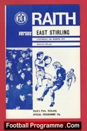 Raith Rovers v East Stirling 1975 – Scotland