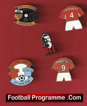 Manchester United Football Badge Collection Man Utd Badges X 5