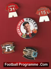 Manchester United Football Badge Collection Man Utd Badges X 5