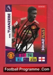 Manchester United Axel Tuanzebe Autograph Signed Football Card Man Utd
