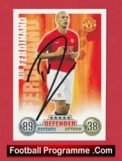 Manchester United Rio Ferdinand Autograph Signed Football Card Man Utd