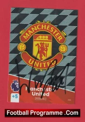 Manchester United Wayne Rooney Autographed Signed Football Card Man Utd
