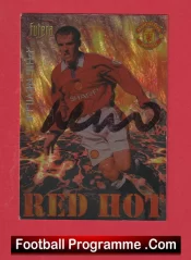Manchester United Phil Neville Autograph Signed Football Card Man Utd