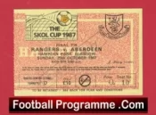 Glasgow Rangers v Aberdeen 1987 – Cup Final Ticket