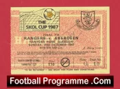 Glasgow Rangers v Aberdeen 1987 – Cup Final Ticket