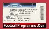 Manchester United v Inter Milan 2009 – Match Ticket