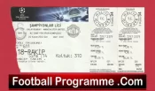 Galatasaray v Manchester United 2012 – Match Ticket Turkey