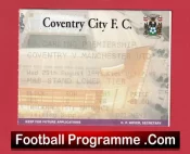 Coventry City v Manchester United 1999 – Football Ticket