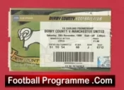Derby County v Manchester United 2000 – Football Ticket