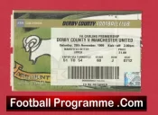 Derby County v Manchester United 2000 – Football Ticket