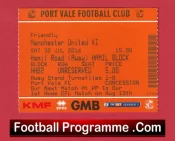 Port Vale v Manchester United 2016 – Football Ticket Friendly
