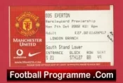 Manchester United v Everton 2002 – Football Ticket