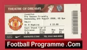 Manchester United v Juventus 2008 – Pre Season Friendly Ticket
