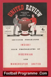 Manchester United v Hibernian Hibs 1952 – Special Friendly Match