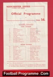 Manchester United v The Rest 1956 – Man Utd Busby Babes Reserves