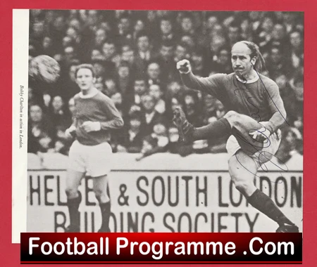Manchester United Bobby Charlton Autograph Signed Picture Man Utd - Image 2
