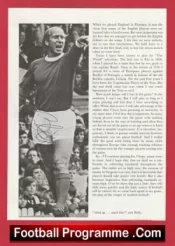 Manchester United Bobby Charlton Autograph Signed Picture Man Utd