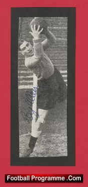 Manchester United Reg Allen Autograph Signed Picture Man Utd