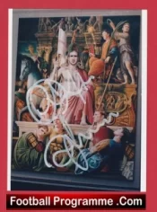 Manchester United Eric Cantona + David Beckham Autographed Signed Picture