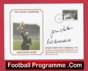 Manchester United John Aston + Paddy Crerand Autograph Signed FDC