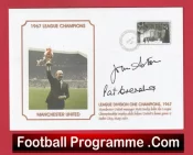 Manchester United John Aston + Paddy Crerand Autograph Signed FDC