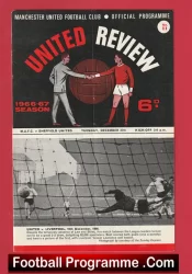 Manchester United v Sheffield United 1966 – Man Utd 60s