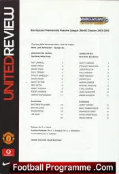 Manchester United v Leeds United 2003 – Reserves