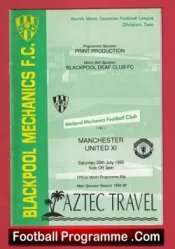 Blackpool v Manchester United 1995 – Man Utd Friendly Game