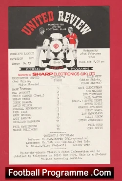  Manchester United v Notts County 1989 - Reserves Mal Donaghy Football Programme .COM Football Programmes Memorabilia