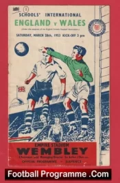 England v Wales 1953 – Young Boy Sir Bobby Charlton