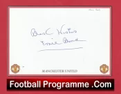 Manchester United Ernie Bond Autograph Signed Man Utd 1950 – 1952