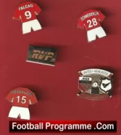 Manchester United Football Badge Collection Man Utd Badges X 5