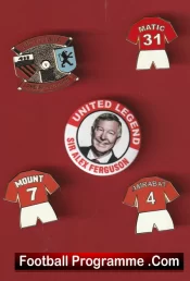 Manchester United Football Badge Collection Man Utd Badges X 5