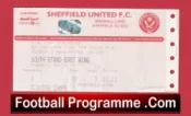 Sheffield United v Manchester United 1994 – Football Ticket