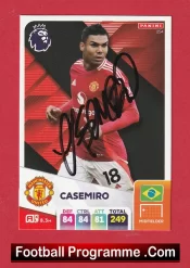Manchester United Casemiro Autograph Signed Football Card Man Utd