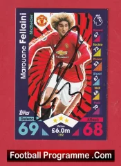 Manchester United Marouane Fellaini Autograph Signed Football Card Man Utd