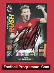 Manchester United Scott McTominay Autograph Signed Football Card Man Utd