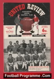 Manchester United v WBA 1962 – Man Utd 62 Debut Denis Law