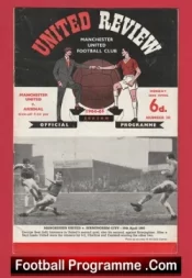 Manchester United v Arsenal 1965 – Man Utd Programme