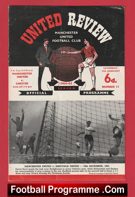 Manchester United v Burnley 1965 - Man Utd 65 FA Cup - Image 2