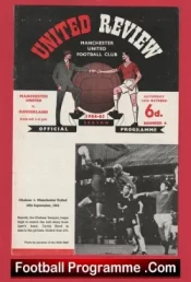 Manchester United v Sunderland 1964 – United Football Programmes