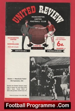  Manchester United v Burnley 1965 - Man United 65 Football Programme .COM Football Programmes Memorabilia