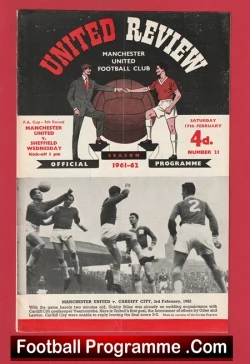  Manchester United v Aston Villa 1962 - Man United 62 Football Programme .COM Football Programmes Memorabilia