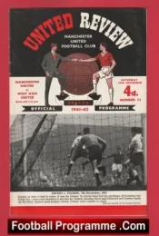 Manchester United v West Ham United 1961 – Man U 61