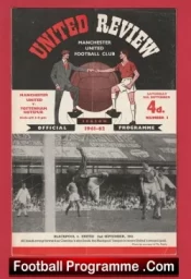 Manchester United v Tottenham 1961 – Man Utd Spurs 61