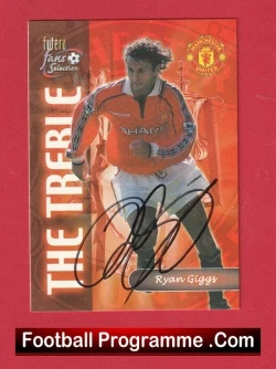  Manchester United Luke Shaw Autographed Signed Football Card Man Utd Football Programme .COM Football Programmes Memorabilia