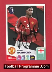 Manchester United Marcus Rashford Autographed Signed Football Card Man Utd