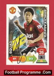 Manchester United Shinji Kagawa Autographed Signed Football Card Man Utd