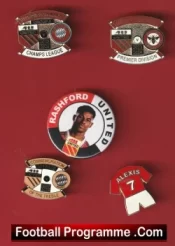 Manchester United Football Badge Collection Man Utd Badges X 5